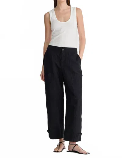Apiece Apart Juna Cargo Pant In Black