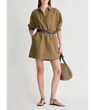Apiece Apart Kora Mini Dress In Brown