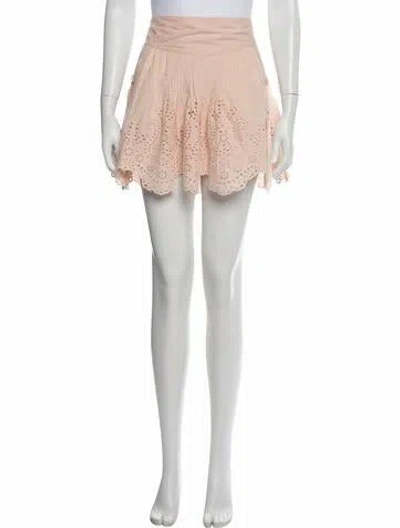 Pre-owned Apiece Apart Lace Pattern Mini Skirt In White