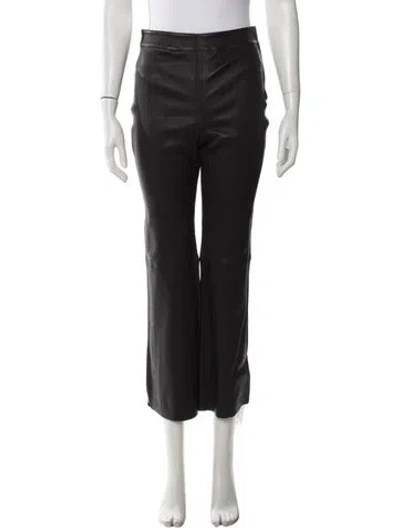 Pre-owned Apiece Apart Lambskin Wide Leg Pants W/ Tags In Black