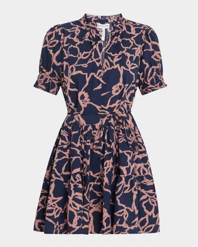 Apiece Apart Las Almas Tiered Floral-print Mini Dress In Large Lace Floral Na