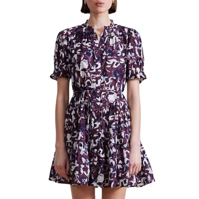 Apiece Apart Las Alturas Mini Dress In Agua Di Fiore In Multi