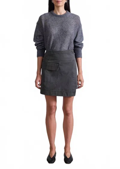 Apiece Apart Lassi Mini Skirt In Olive In Multi