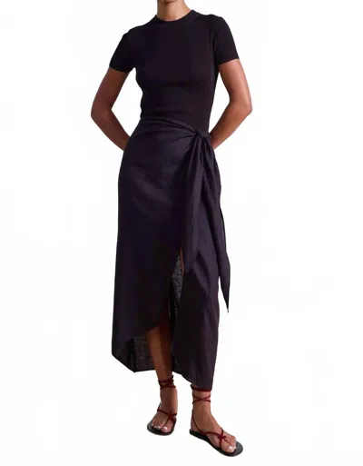 APIECE APART LEXI SARONG SKIRT IN ESPRESSO