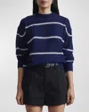 APIECE APART LIGHTWEIGHT CREWNECK CASHMERE-SILK SWEATER