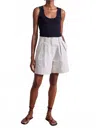 Apiece Apart Linaza High Fitted Linen Shorts In Flax In White