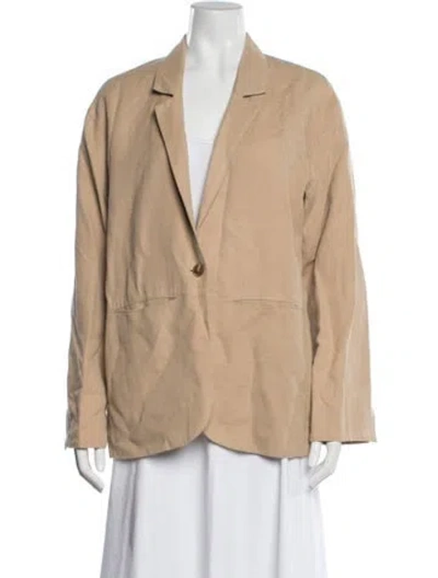 Pre-owned Apiece Apart Linen Blazer In Neutrals