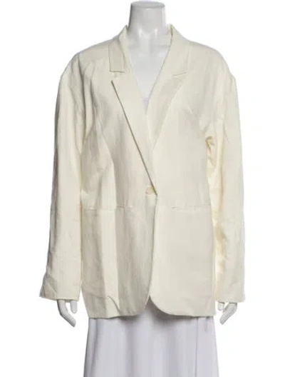 Pre-owned Apiece Apart Linen Blazer In Neutrals