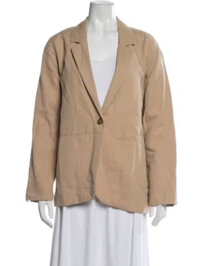 Pre-owned Apiece Apart Linen Blazer In Neutrals