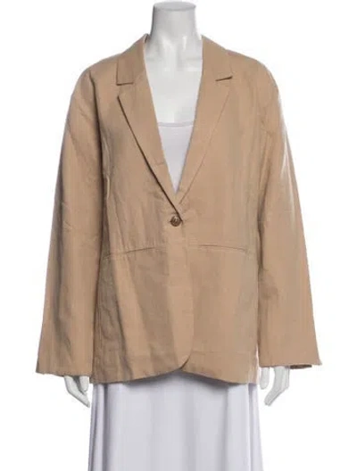 Pre-owned Apiece Apart Linen Blazer In Neutrals