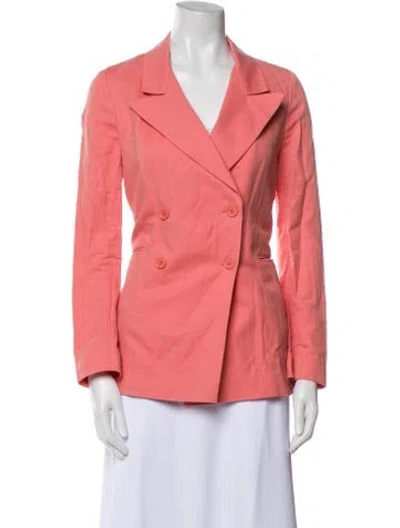 Pre-owned Apiece Apart Linen Blazer In Pink