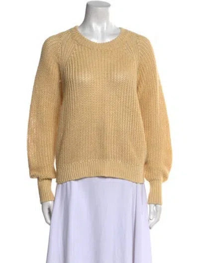 Pre-owned Apiece Apart Linen Crew Neck Sweater In Neutral