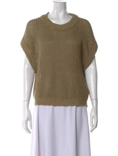 Pre-owned Apiece Apart Linen Crew Neck Sweater In Neutral