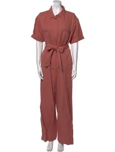 Pre-owned Apiece Apart Linen Jumpsuit In Neutral