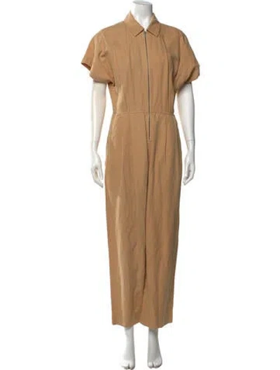 Pre-owned Apiece Apart Linen Jumpsuit In Neutral