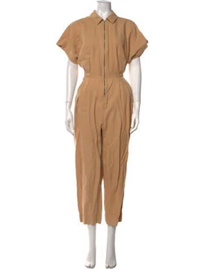 Pre-owned Apiece Apart Linen Jumpsuit In Neutrals