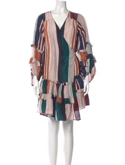 Pre-owned Apiece Apart Linen Knee-length Dress In Neutral