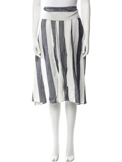 Pre-owned Apiece Apart Linen Knee-length Skirt In Multi