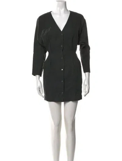 Pre-owned Apiece Apart Linen Mini Dress In Green