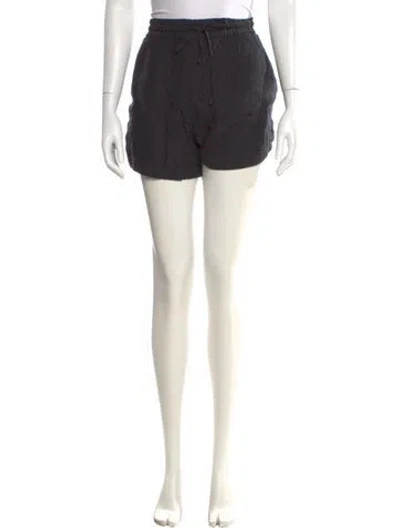 Pre-owned Apiece Apart Linen Mini Shorts In Black