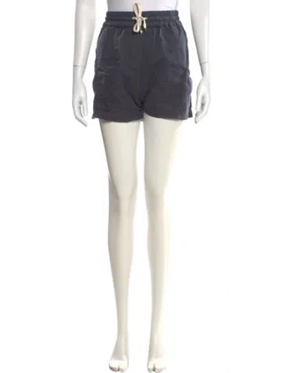 Pre-owned Apiece Apart Linen Mini Shorts In Green