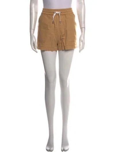 Pre-owned Apiece Apart Linen Mini Shorts In Neutral