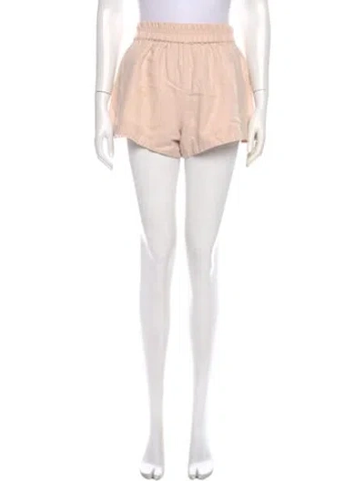 Pre-owned Apiece Apart Linen Mini Shorts In Pink
