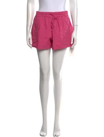 Pre-owned Apiece Apart Linen Mini Shorts In Pink