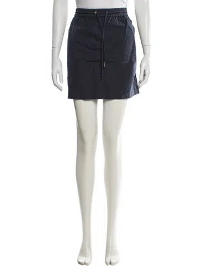 Pre-owned Apiece Apart Linen Mini Skirt In Green