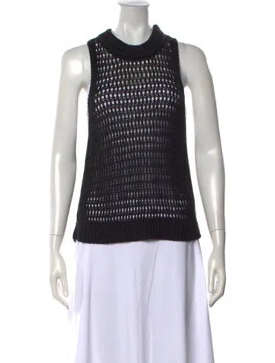 Pre-owned Apiece Apart Linen Mock Neck Sweater In White