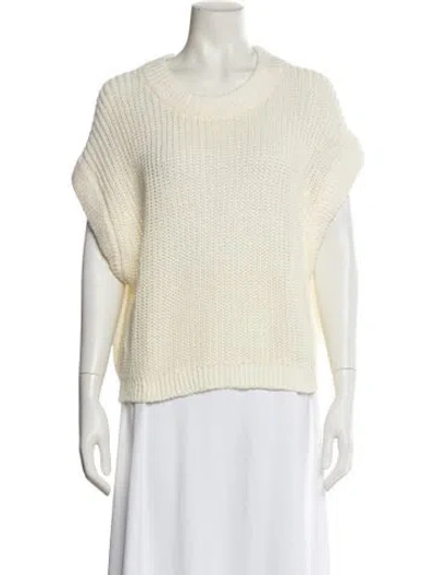 Pre-owned Apiece Apart Linen Scoop Neck Sweater W/ Tags In Neutral