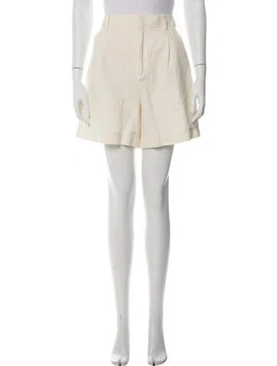 Pre-owned Apiece Apart Linen Shorts In Neutral