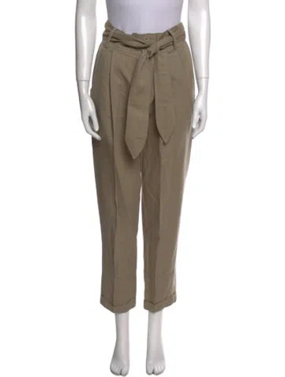 Pre-owned Apiece Apart Linen Straight Leg Pants In Neutral