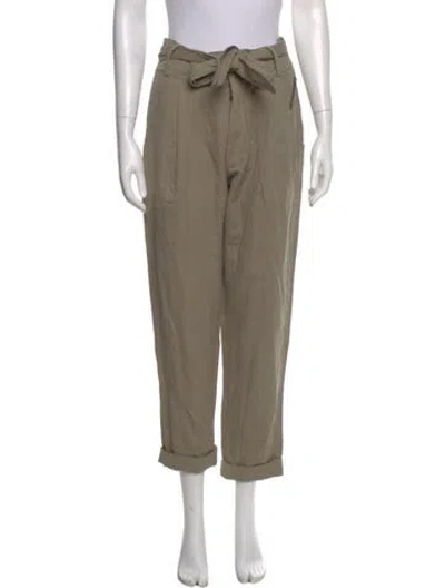 Pre-owned Apiece Apart Linen Straight Leg Pants W/ Tags In Green