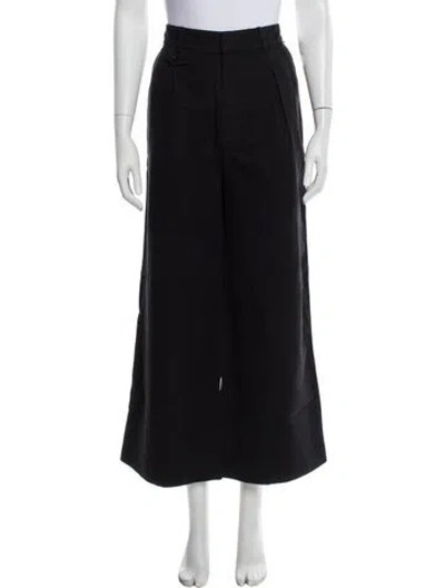 Pre-owned Apiece Apart Linen Wide Leg Pants In Blue