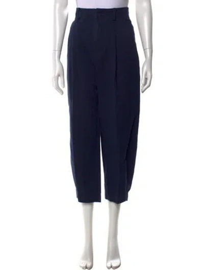Pre-owned Apiece Apart Linen Wide Leg Pants In Blue