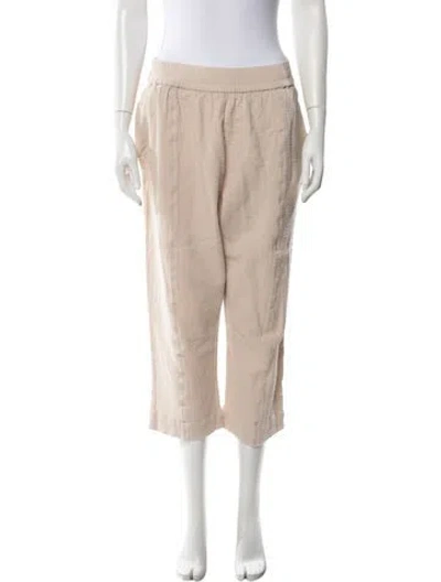 Pre-owned Apiece Apart Linen Wide Leg Pants In Neutral
