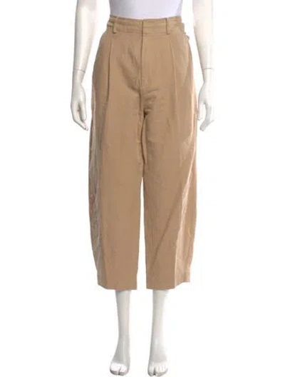 Pre-owned Apiece Apart Linen Wide Leg Pants In Neutral