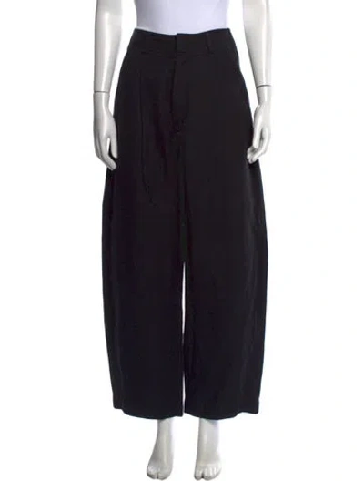 Pre-owned Apiece Apart Linen Wide Leg Pants W/ Tags In Black