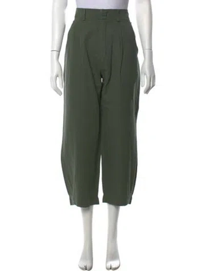 Pre-owned Apiece Apart Linen Wide Leg Pants W/ Tags In Green