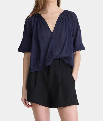 Apiece Apart Lo Campo Shirt In Navy In Blue