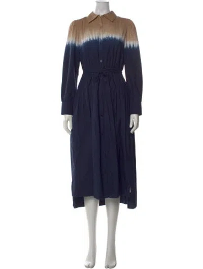 Pre-owned Apiece Apart Long Dress In Blue
