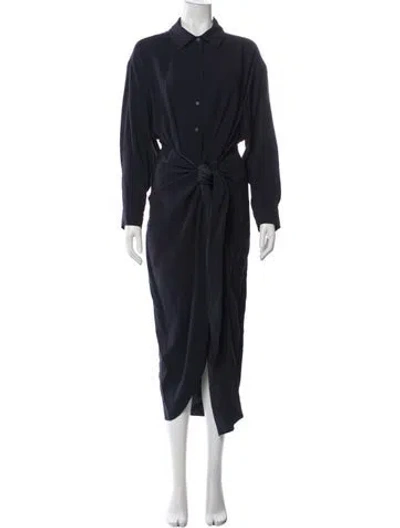Pre-owned Apiece Apart Long Dress In Blue