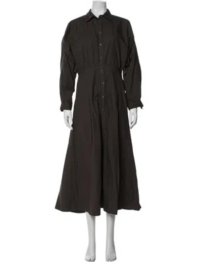 Pre-owned Apiece Apart Long Dress In Brown