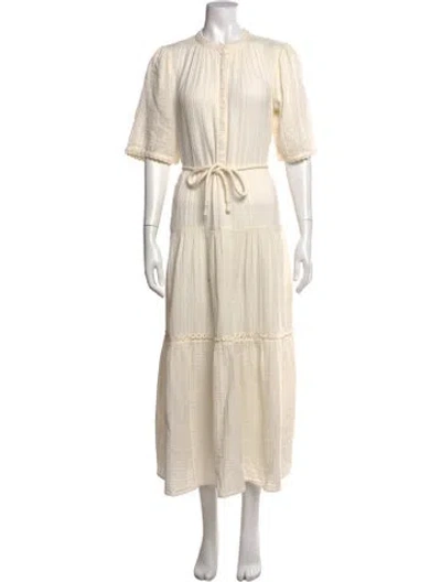Pre-owned Apiece Apart Long Dress In Neutral