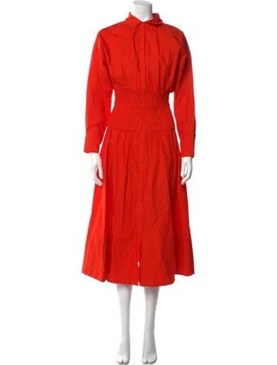 Pre-owned Apiece Apart Long Dress In Orange
