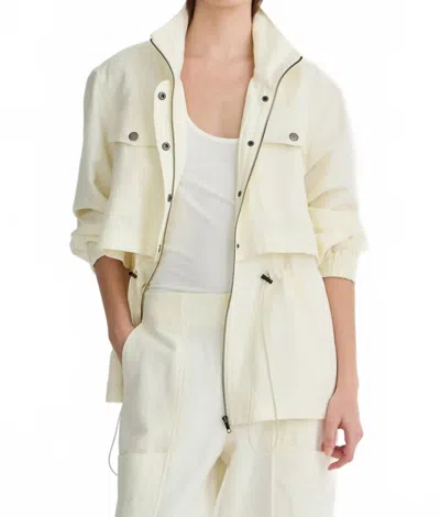 Apiece Apart Long Selva Jacket In Cream In Yellow