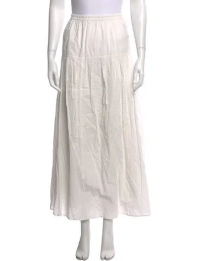 Pre-owned Apiece Apart Long Skirt In White