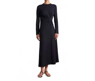 Apiece Apart Long Sleeve Volta Dress In Black