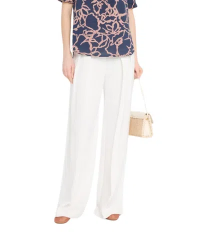 Apiece Apart Los Altos Short Sleeve Top In Large Lace Floral Navy In White